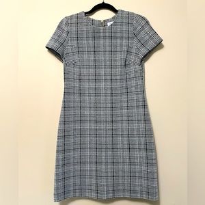Calvin Klein Black and White Plaid Dress